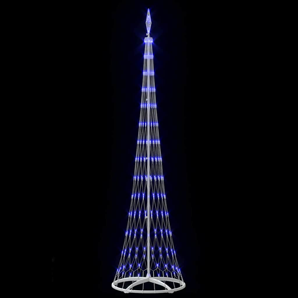 LED Christmas Tree with 290 LEDs Blue 70 x 70 x 250 cm Metal